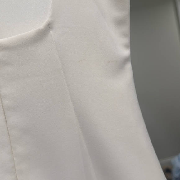 Zara White Ruffle Mini Dress - Picture 4 of 8